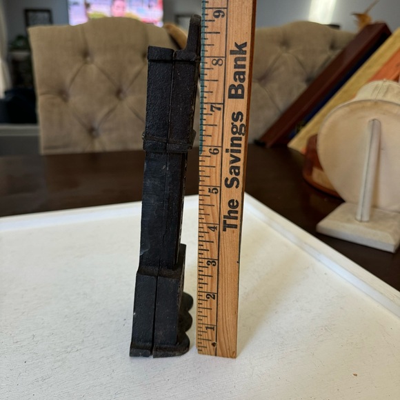 Antique Vintage Cast Iron Grandfather Clock Bank Collectible - Picture 8 of 11